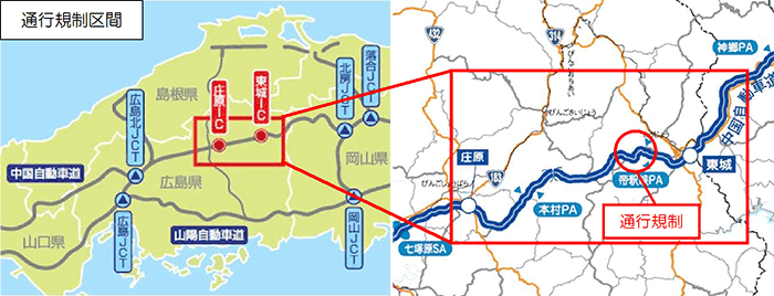 通行規制区間