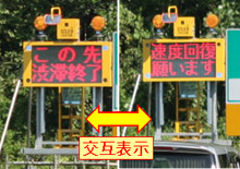 上り坂等での速度低下注意喚起