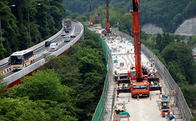 平成28年度 西下野高架橋(上り線)施工時の状況