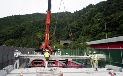 平成28年度 西下野高架橋(上り線)施工時の状況