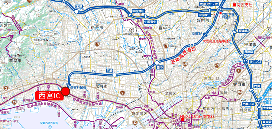 位置図・う回案内