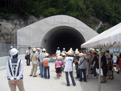 阪和自動車道　トンネル工事現場の見学