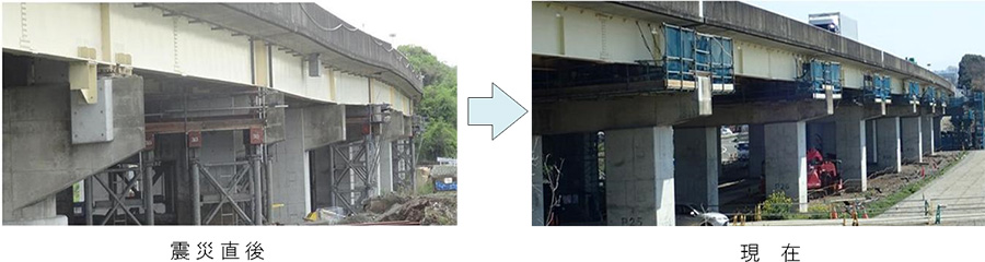 木山川橋の復旧状況