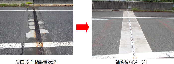 伸縮装置取替工事
