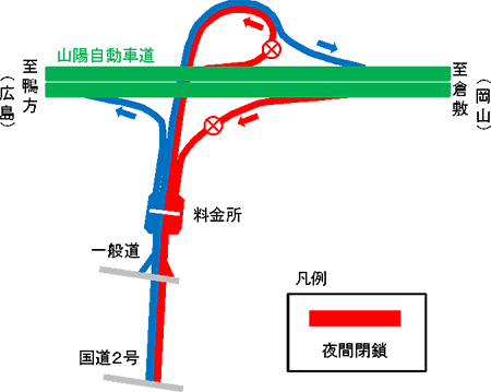 玉島IC概略図