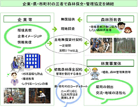 鳥取県の「とっとり共生の森」の仕組み