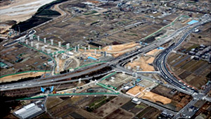 新名神高速道路　武庫川橋・道場トンネル工事現場