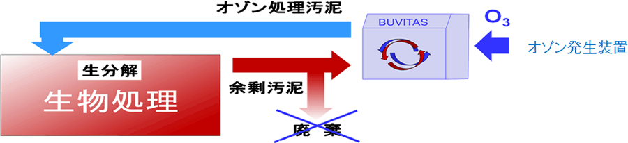 汚泥減容化の流れ