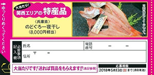 商品当選券・割引券（イメージ）