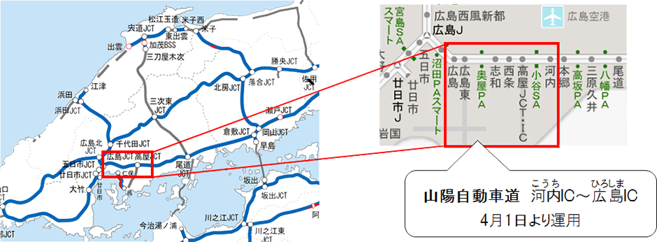 先行運用開始箇所
