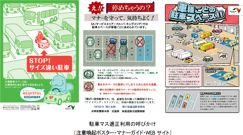 駐車マス適正利用の呼びかけ