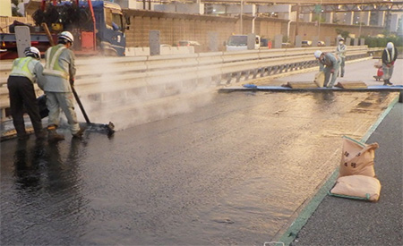 蛍ヶ池高架橋防水工