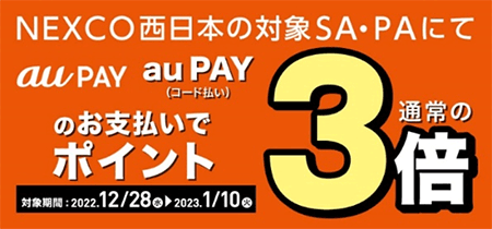 nanaco・au PAYはポイント3倍