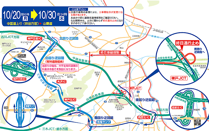 迂回路のご案内
