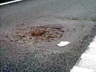 路面損傷状況