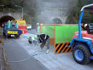 橋梁補強安全対策工事