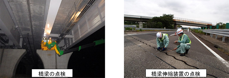 道路構造物、道路付属物および設備の点検