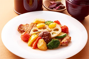 近江ポークジンジャー たっぷり野菜(1,380円)