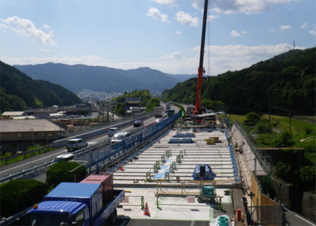 床版取替施工時の状況イメージ
