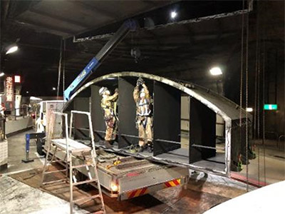 橋梁点検・補修作業