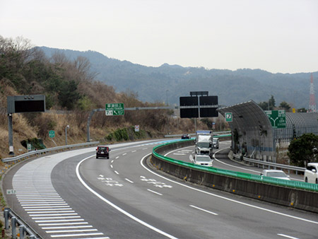 草津田上IC方面