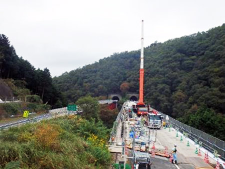 床版取替施工時の状況イメージ