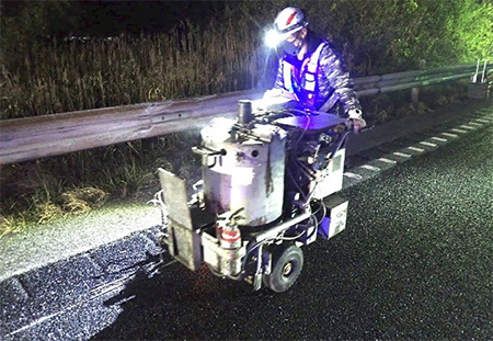 路面標示補修（施工イメージ）