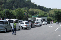 駐車場整理員の配置