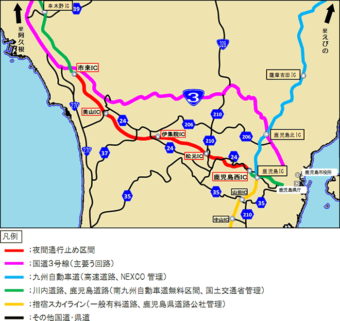 周辺道路案内図