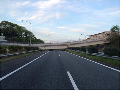跨道橋（府領橋）の被害状況