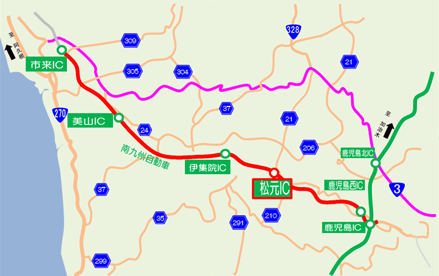 周辺道路案内