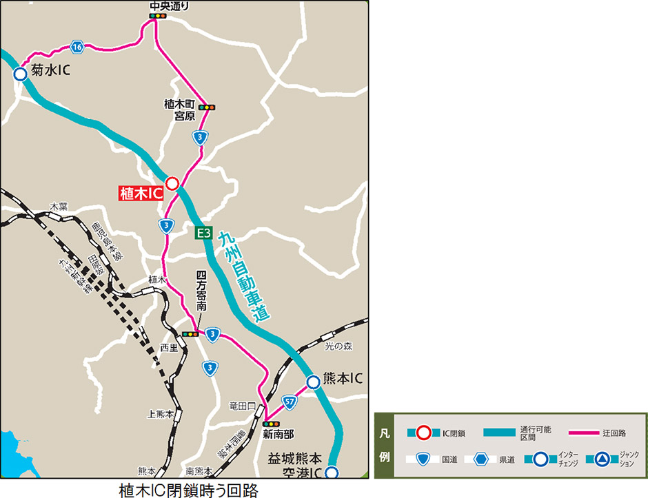 植木IC閉鎖時う回路