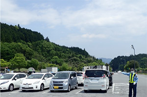 駐車場整理員の配置