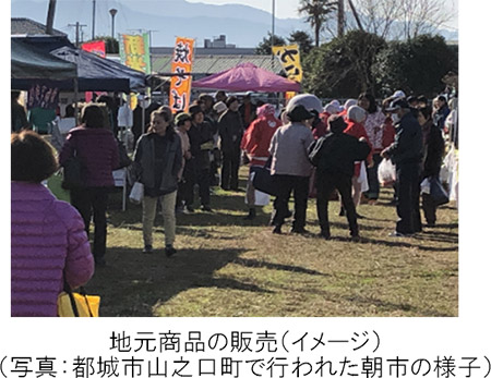 地元商品の販売（イメージ）