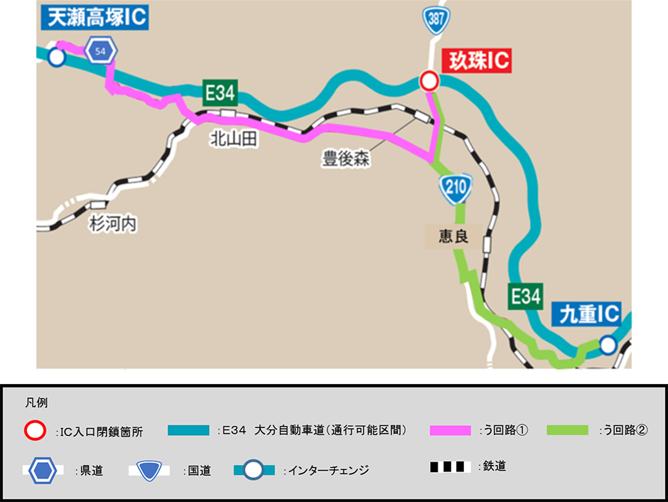 玖珠IC入口