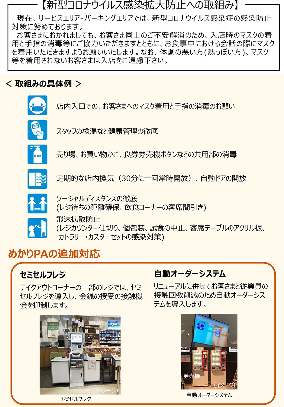 新型コロナウイルス感染拡大防止への取組み