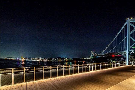 めかりPAから望む山口・下関の夜景