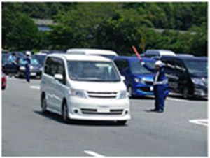駐車場整理員の配置