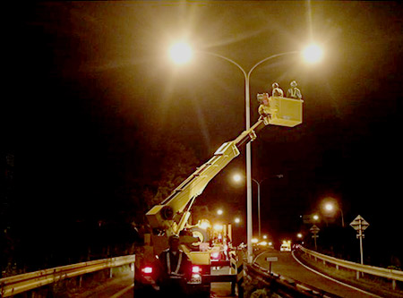 道路照明設備工事