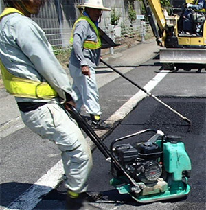 舗装補修工事のイメージ