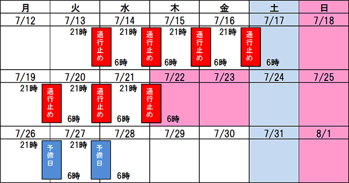日程