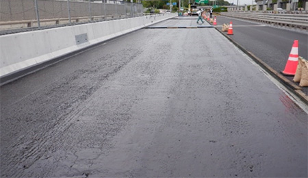 床版防水工完了(蛍ヶ池高架橋)