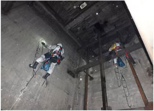 特殊高所点検（ロープアクセス）