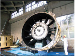 排風機分解設備