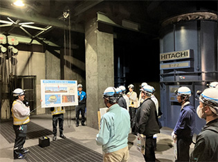 マスコミ向け現場公開の様子