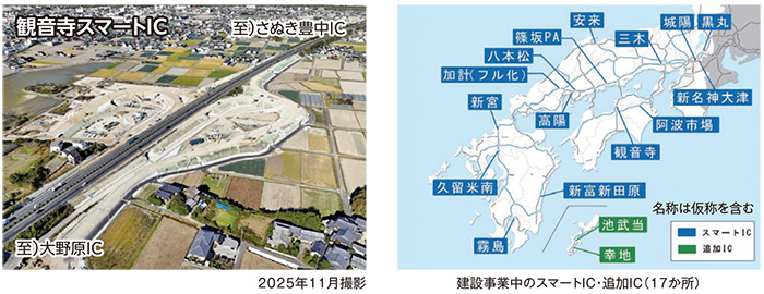 観音寺スマートIC・建設事業中のスマートIC