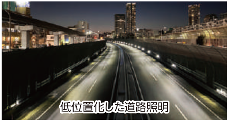 低位置化した道路照明