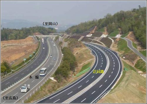 迂回路工事状況