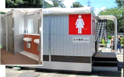 臨時トイレの設置