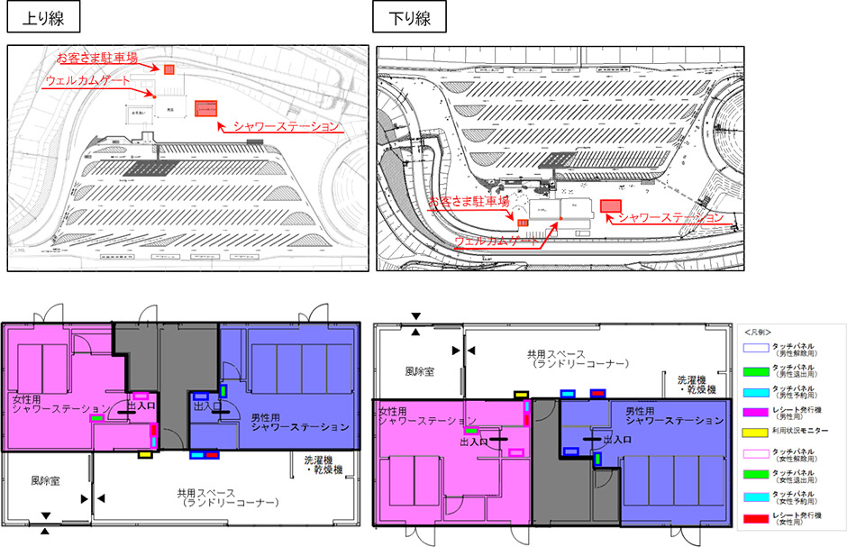 シャワーステーション新設予定箇所